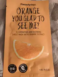 THE BEAUTY DEPT - Orange you glad to see me - Sheet mask