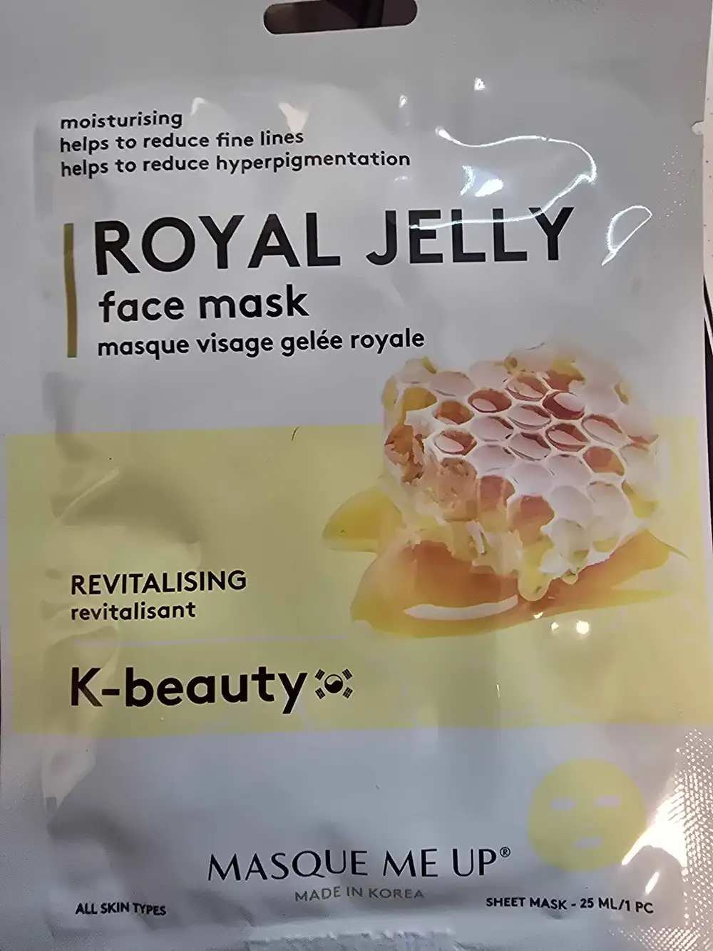 MASQUE ME UP - K-beauty - Masque visage gelée royale