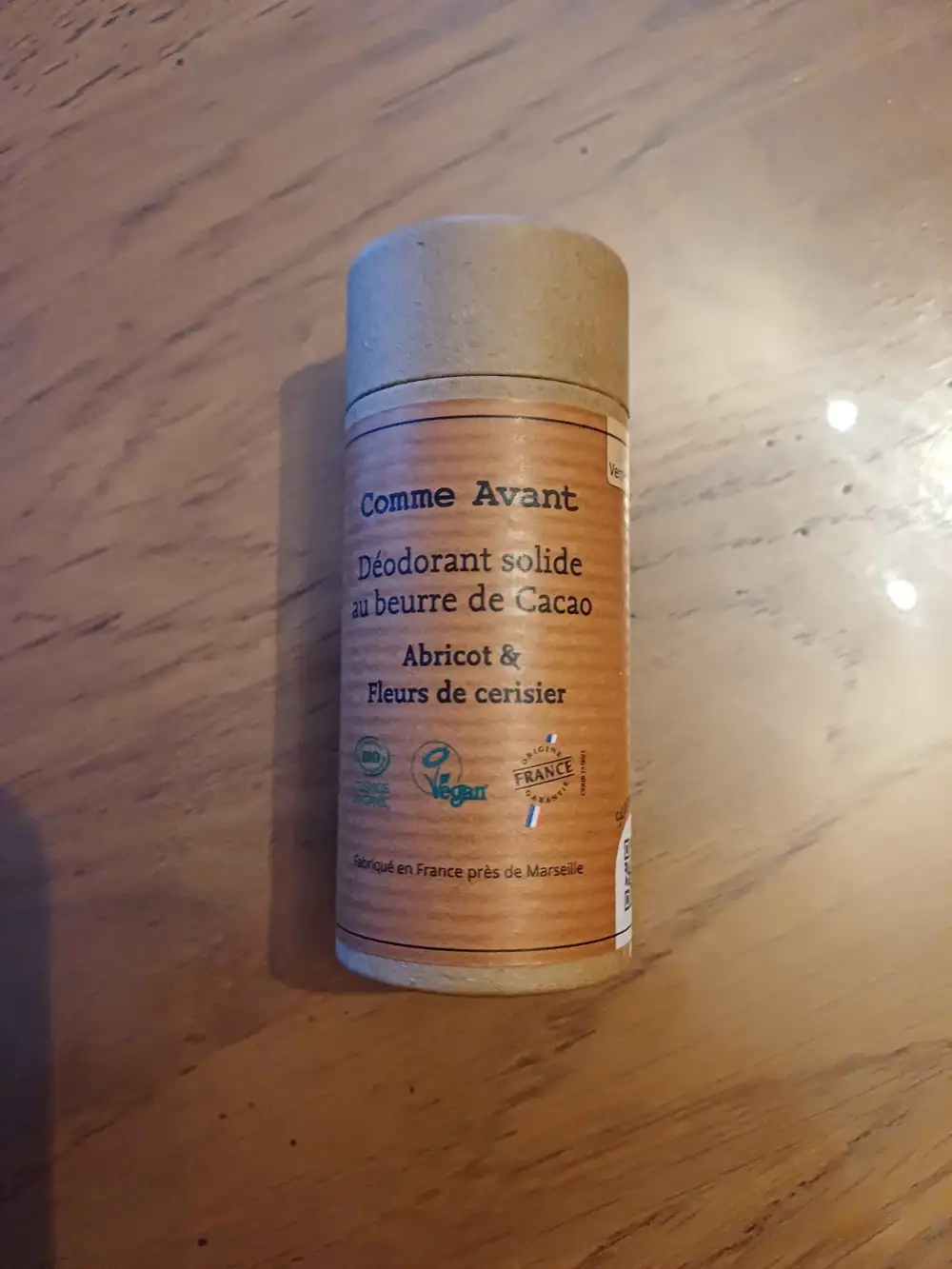 COMME AVANT - Déodorant solide au beurre de cacao 