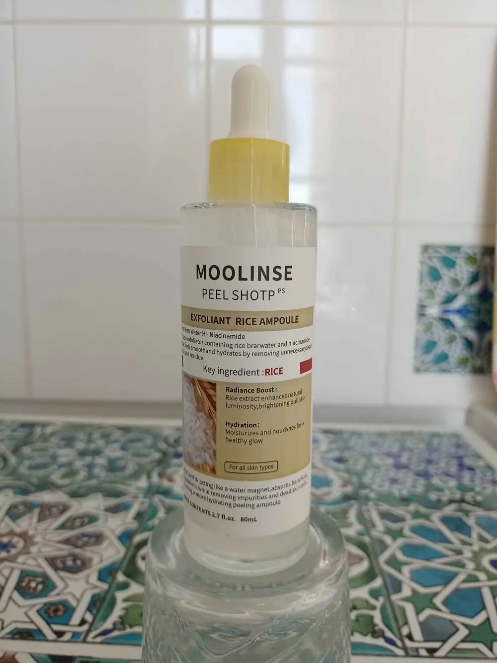 MOONLINSE - Peel shotp - Exfoliant rice ampoule