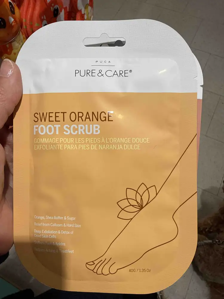 PURE & CARE - Gommage pour les pieds à l'orange douce
