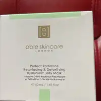 ABLE SKINCARE - Masque gélifié radiance resurfaçant et détoxifiant