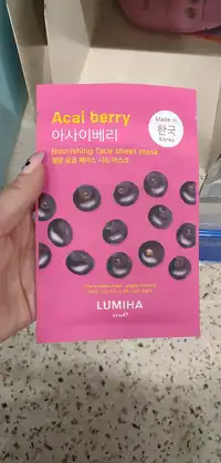 LUMIHA - Acai berry - Nourishing face sheet mask