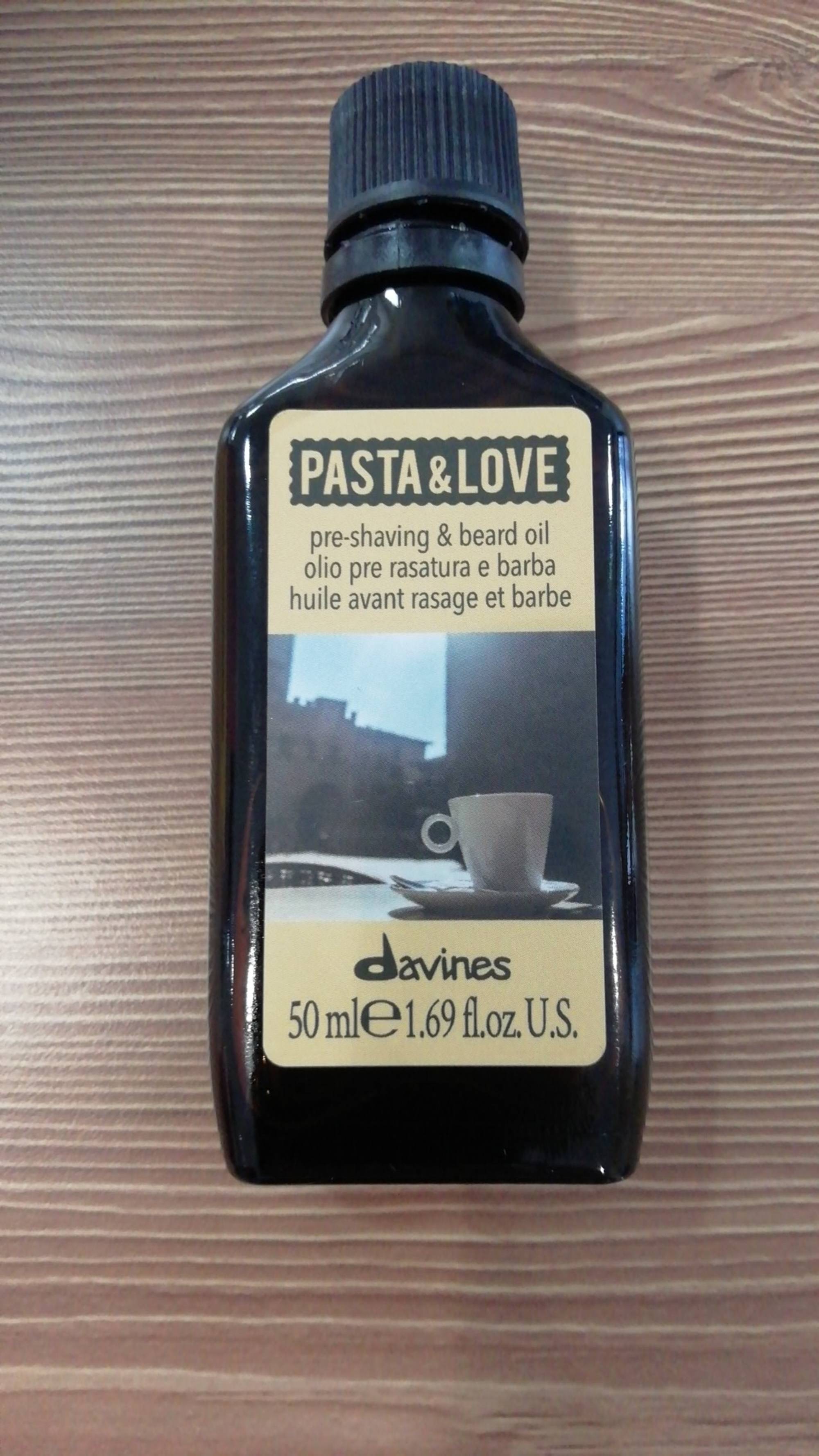 DAVINES - Pasta & love - Huile avant rasage et barbe