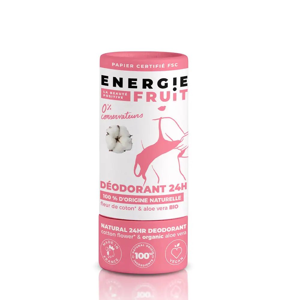 ENERGIE FRUIT - DEODORANT 24H - FLEUR DE COTON & ALOE VERA BIO