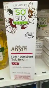 SO'BIO ÉTIC - Précieux argan - Soin nourrissant sublimant Jour