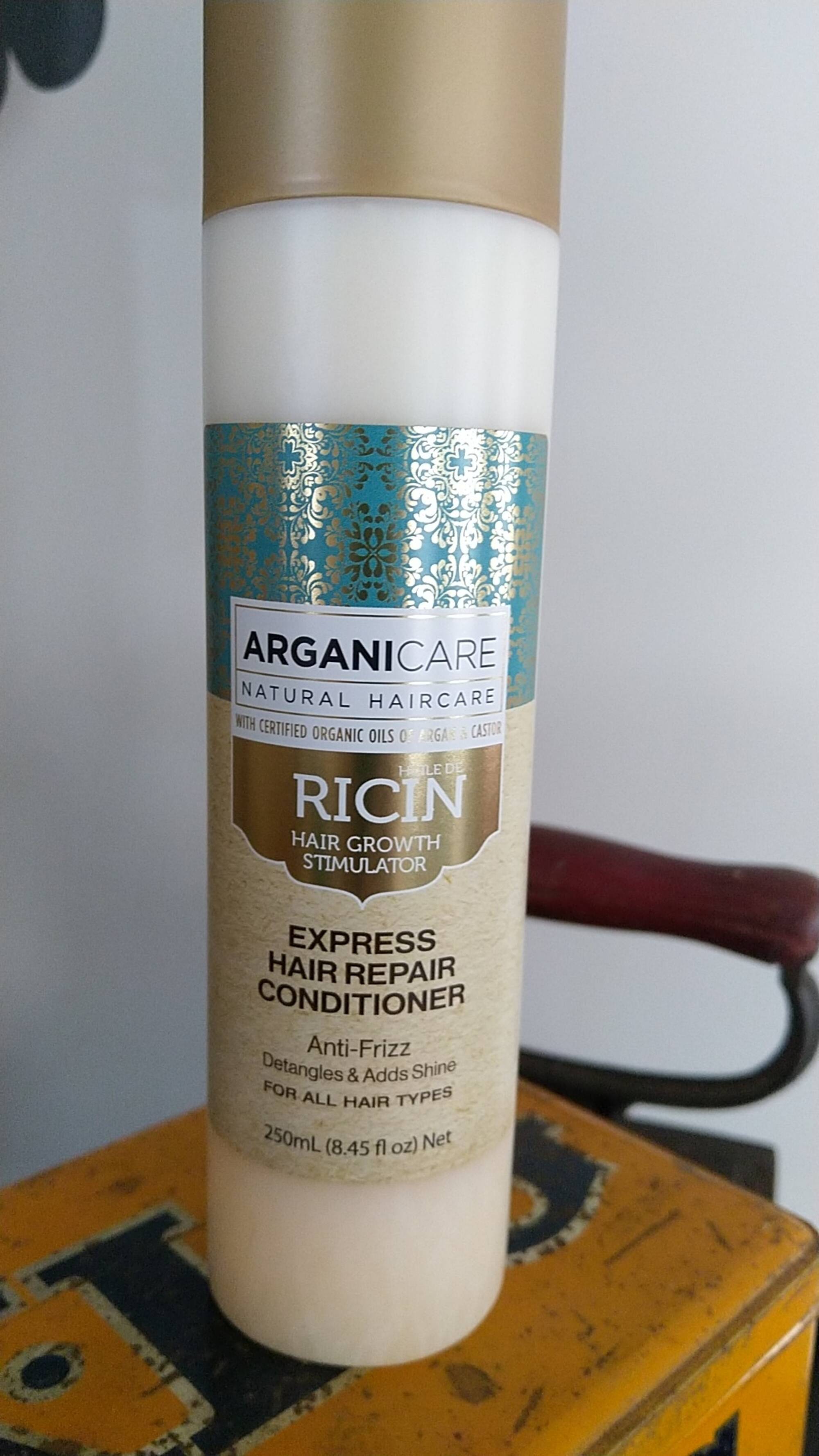 ARGANICARE - Huile de ricin - Express hair repair conditioner
