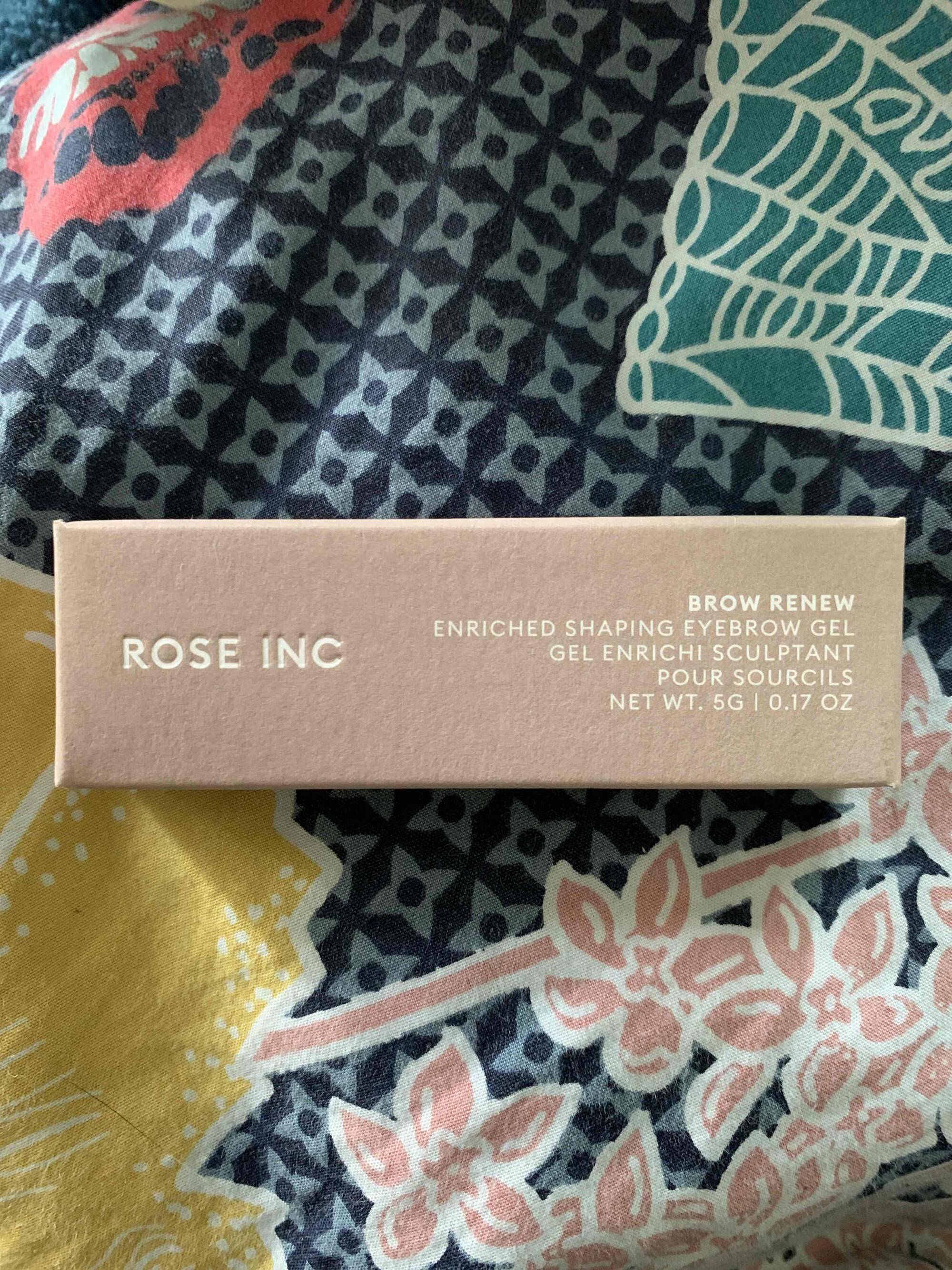 ROSE INC - Brow renew - Gel enrichi sculptant pour sourcils