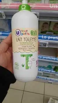 U TOUT PETIT - MAGASINS U - Lait toilette à la glycérine douce et à l'étrait d'aloe vera 