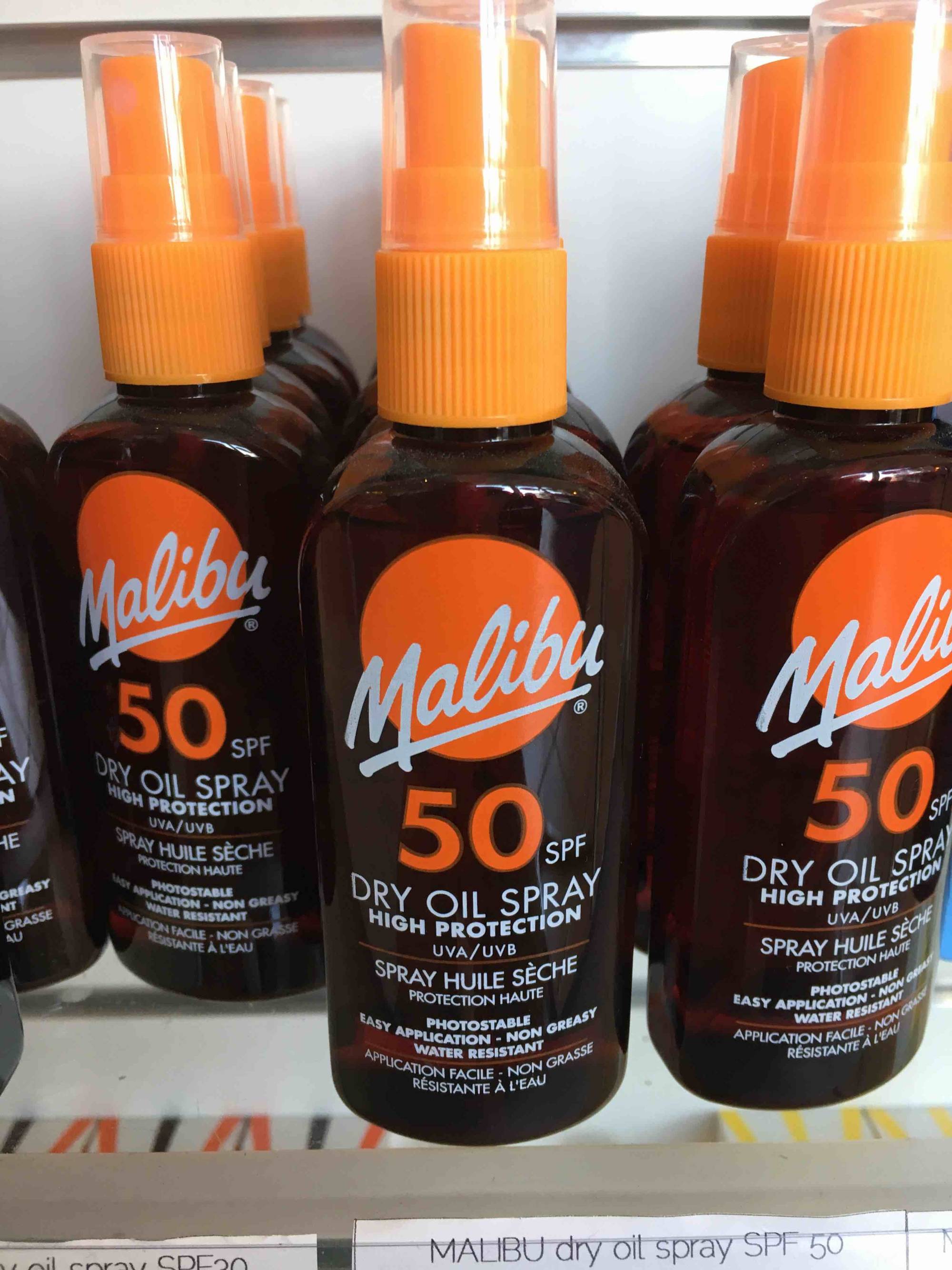 MALIBU - Spray huile sèche protection haute SPF 50