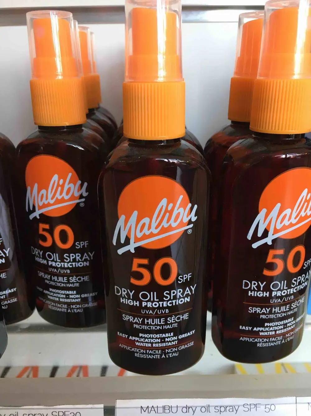 MALIBU - Spray huile sèche protection haute SPF 50