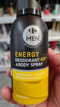 CARREFOUR - Men energy Deodorant & Body spray 48h