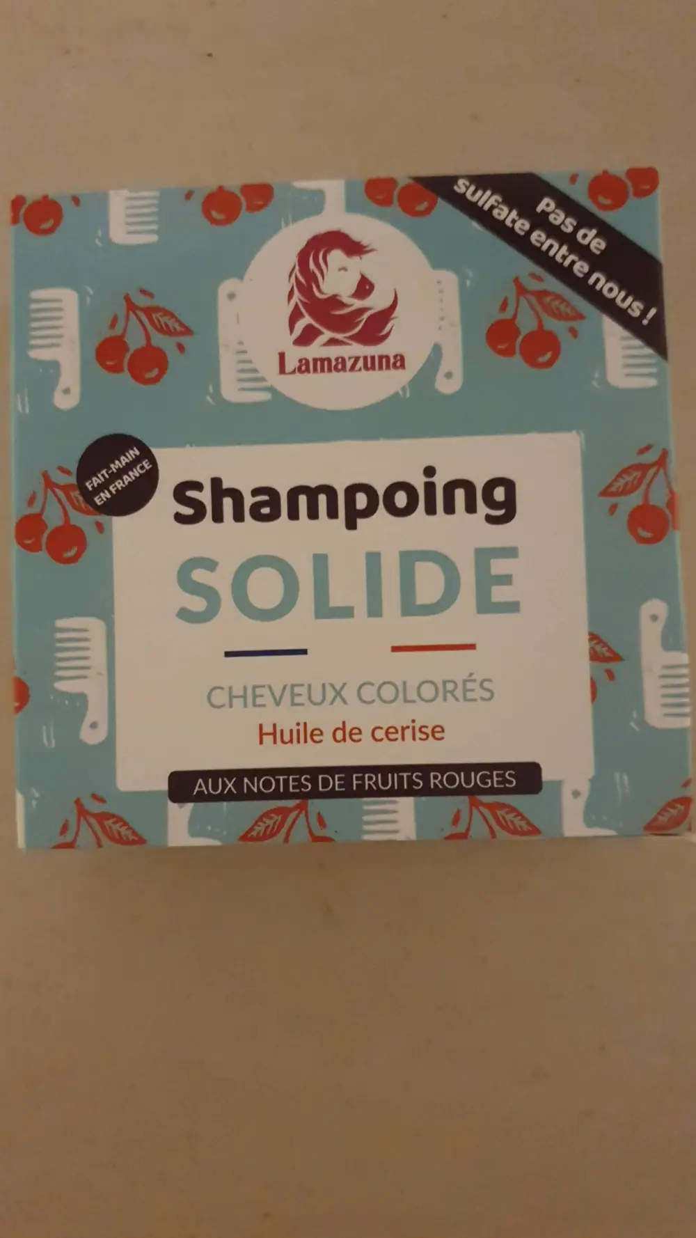 LAMAZUNA - Shampoing solide cheveux colorés 