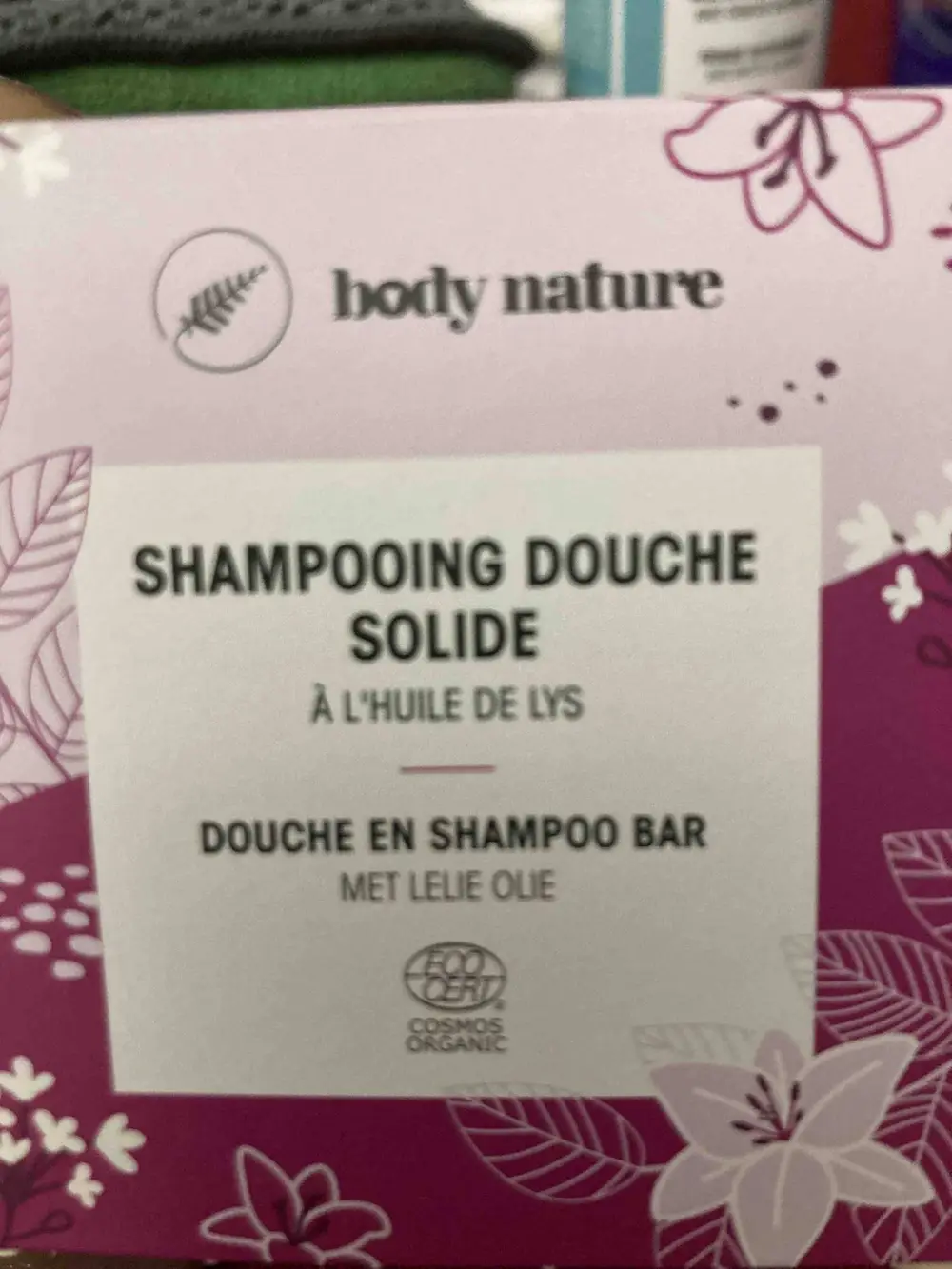 BODY NATURE - Shampooing douche solide à l'huile de Lys