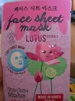 MAXBRANDS - Face Sheet mask lotus extract