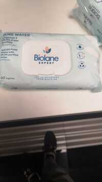 BIOLANE - Pure water - Lingettes à 99,9% d'eau  purifiée