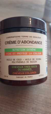 TERRE DE COULEUR - Nutriction extrême - Crème d'abondance