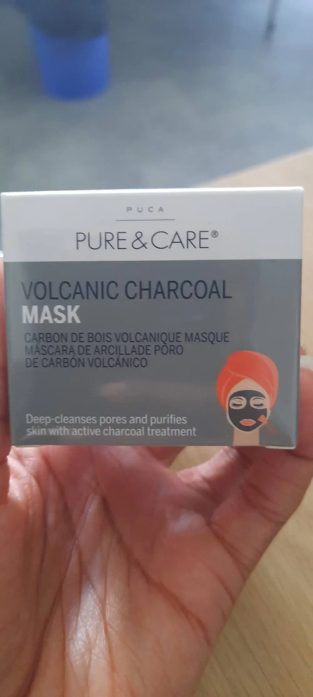 PURE & CARE - Charbon de bois volcanique masque