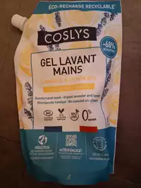 COSLYS - Gel lavant mains lavande & citron bio