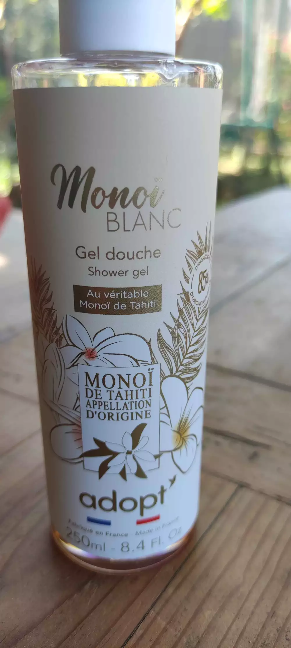 ADOPT' - Monoï blanc - Gel douche