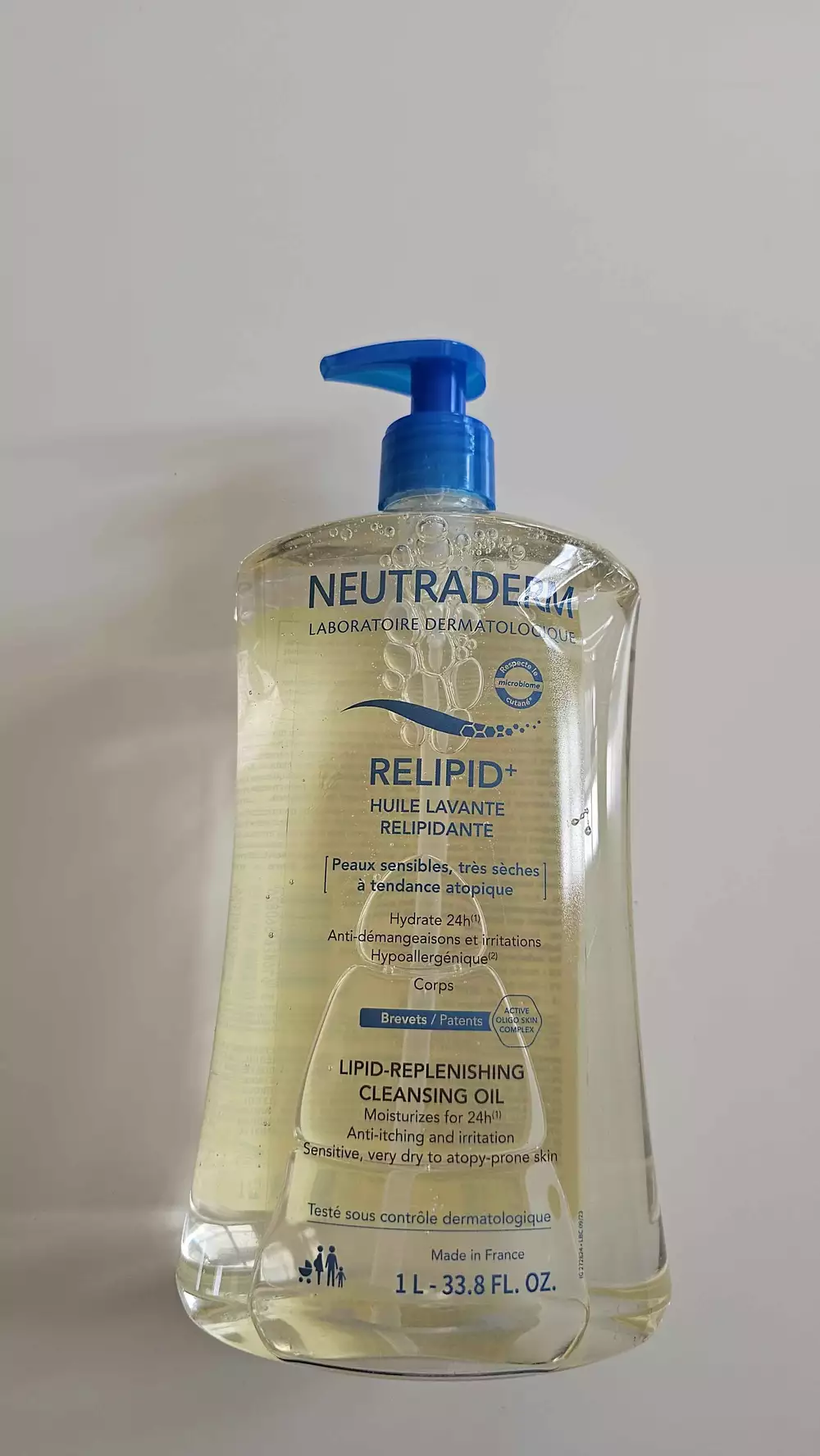 NEUTRADERM -  Relipid+ - Huile lavante relipidante