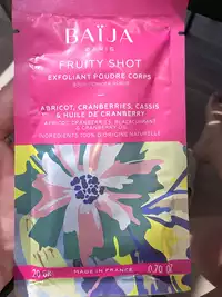 BAIJA - Fruity shot - Exfoliant poudre corps