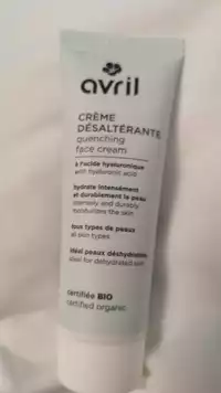 AVRIL - Crème désaltérante - Face cream