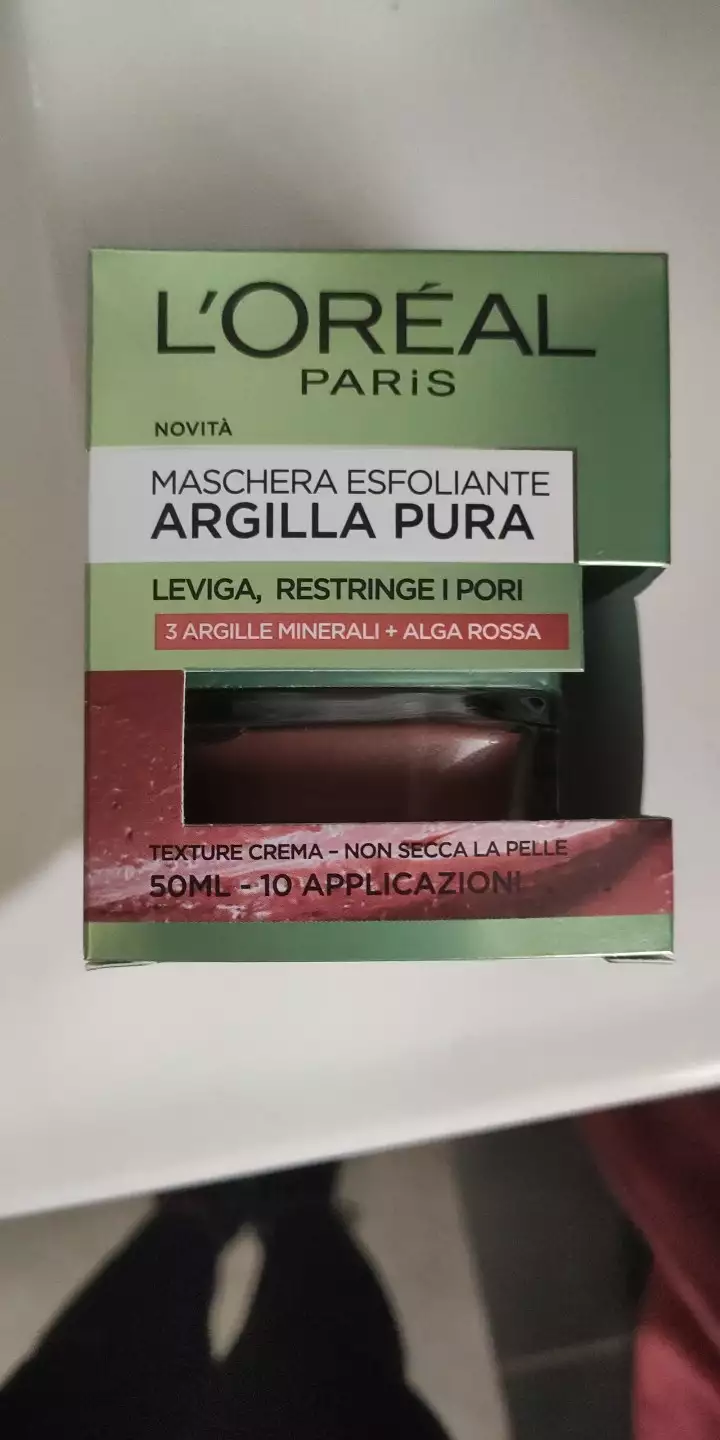 L'ORÉAL - Maschera esfoliante argilla pura