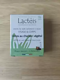 LACTÉIS - Détox au charbon végétal - Savon de soin saponifié à froid