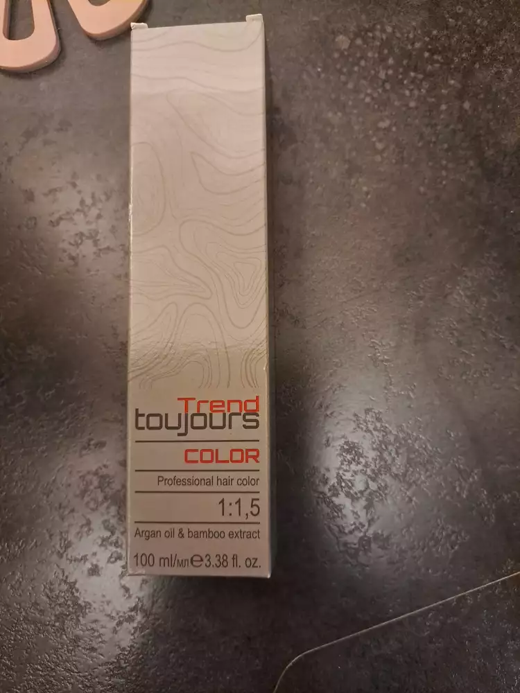TREND TOUJOURS - Hair color with argan oil & bamboo extract 1: 1,5