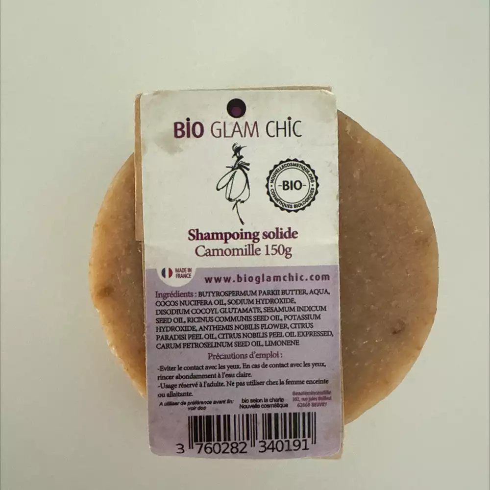 BIO GLAM CHIC - Camomille - Shampoing solide 