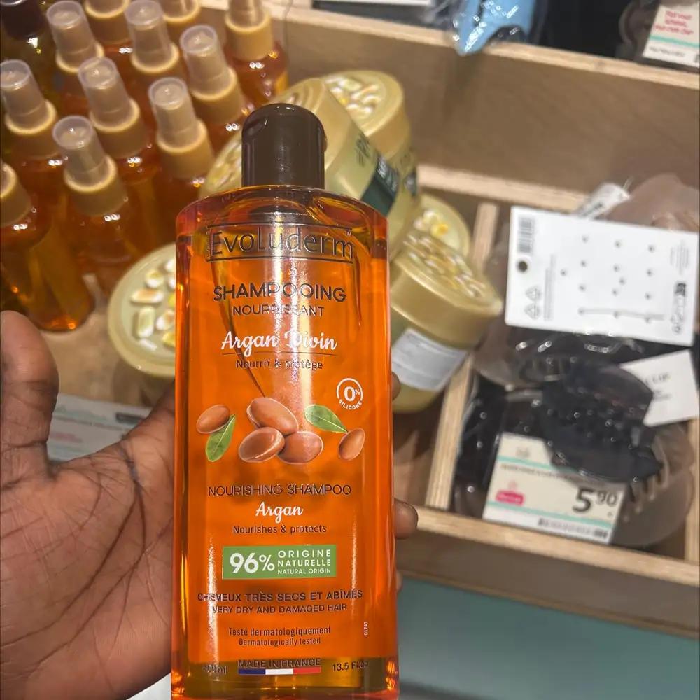 EVOLUDERM - Argan divin - Shampooing nourrissant 