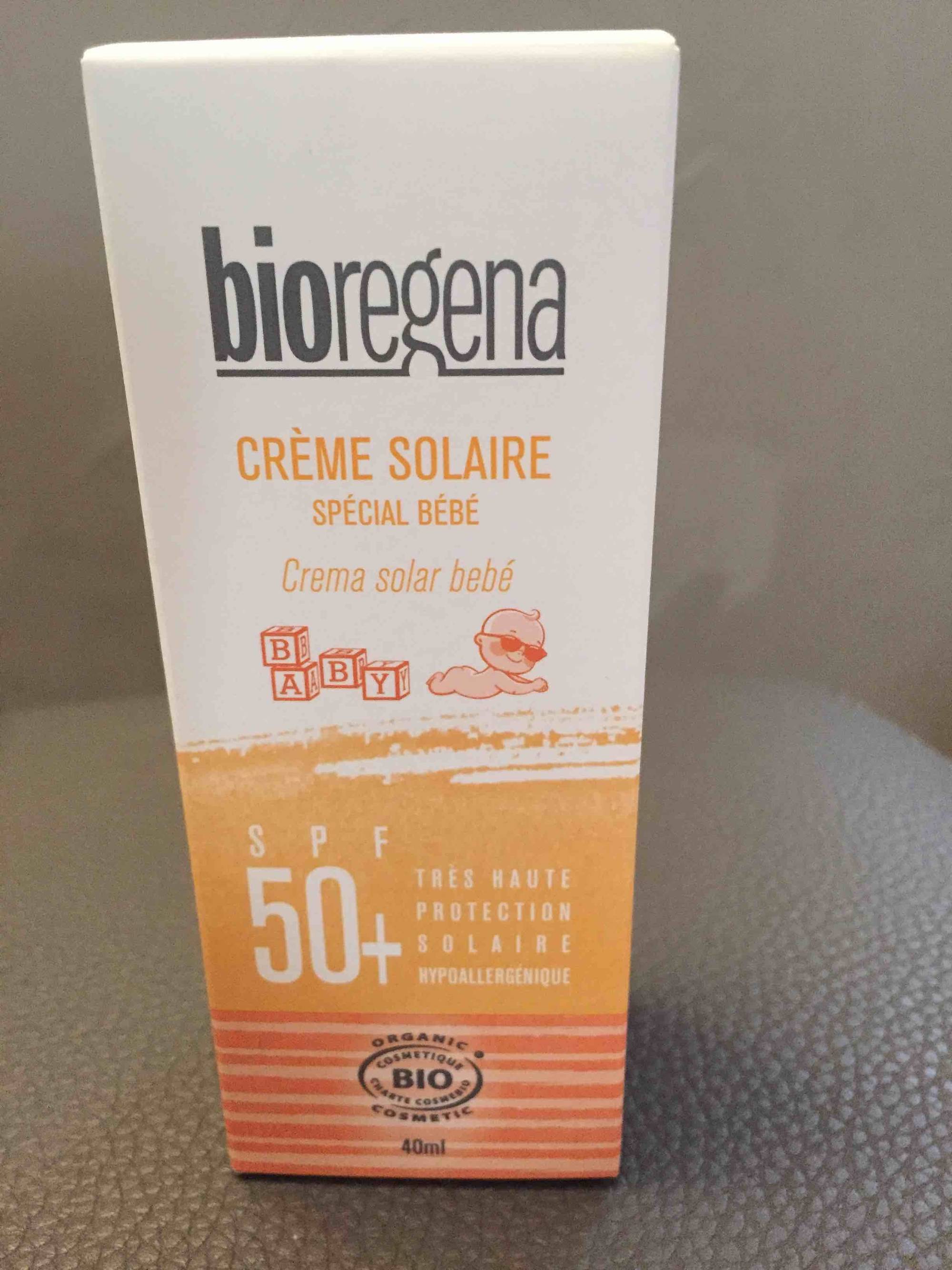 BIOREGENA - Crème solaire spécial bébé - SPF 50+