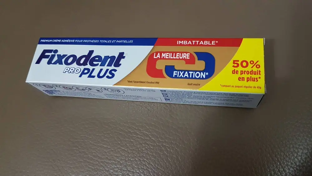 FIXODENT - ProPlus la meilleure fixation - Dentifrice 