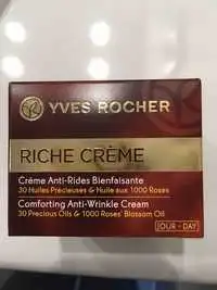 YVES ROCHER - Riche crème - Crème anti-rides bienfaisante