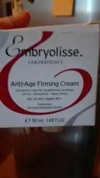 EMBRYOLISSE - Crème anti-âge raffermissante