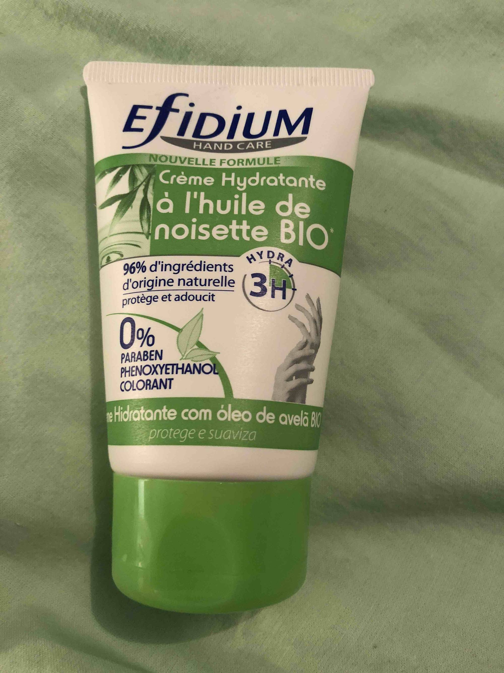 EFIDIUM - Hand care - Crème hydratante à l'huile de noisette bio
