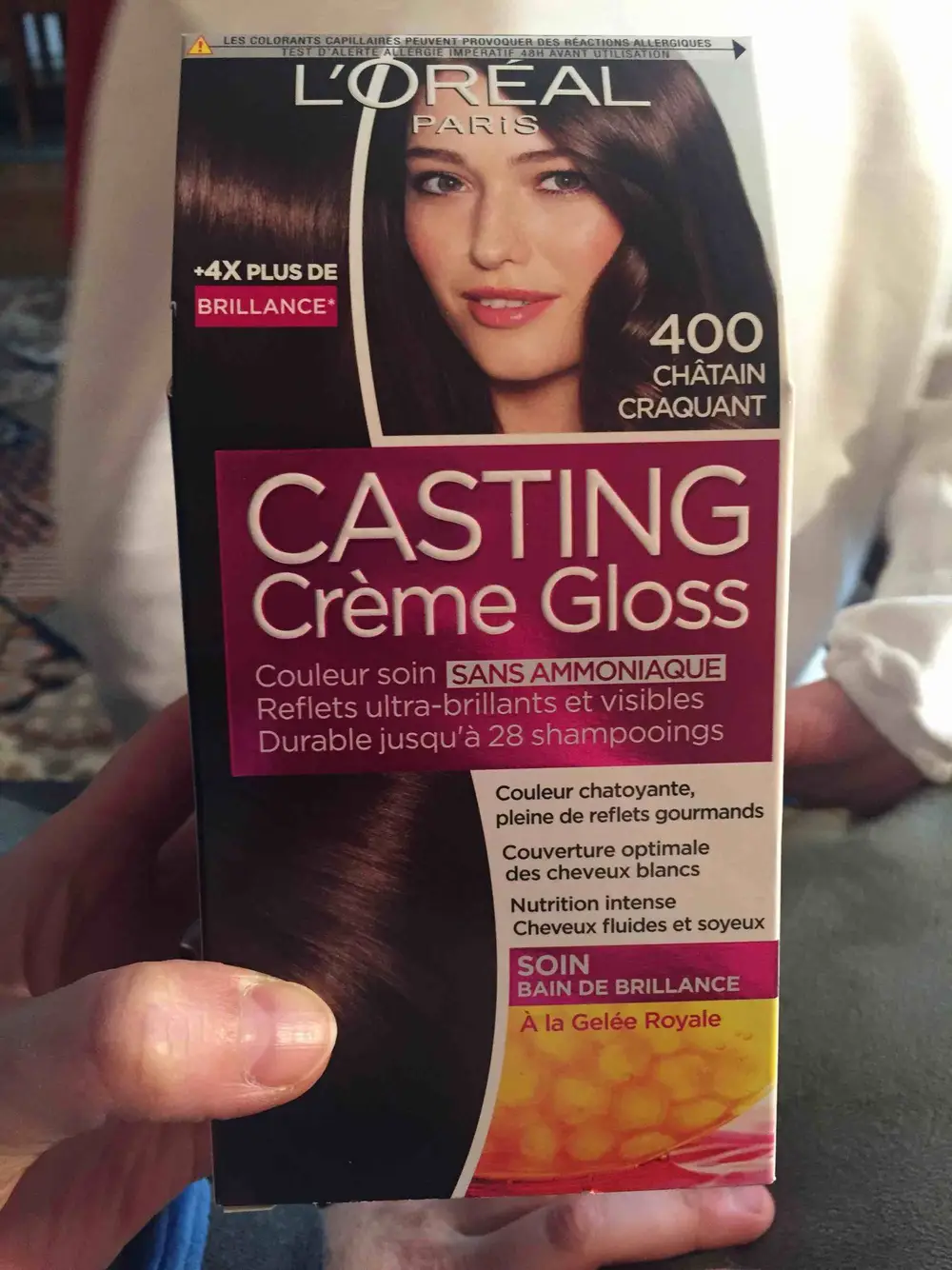 L'ORÉAL - Casting crème gloss châtain 400 - Couleur soin