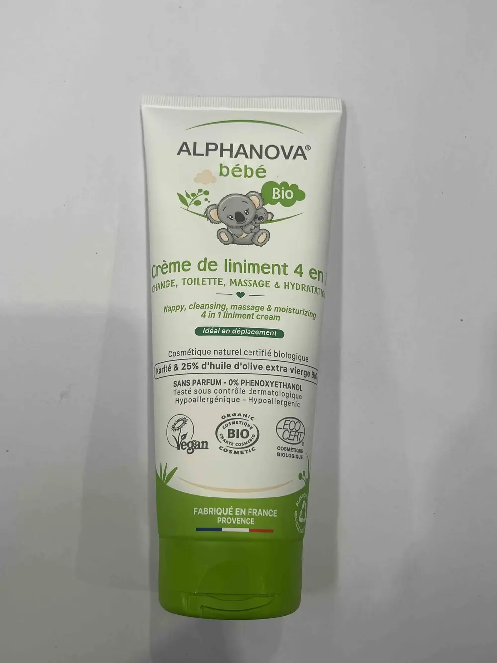 ALPHANOVA - Crème de liniment 4 en 1