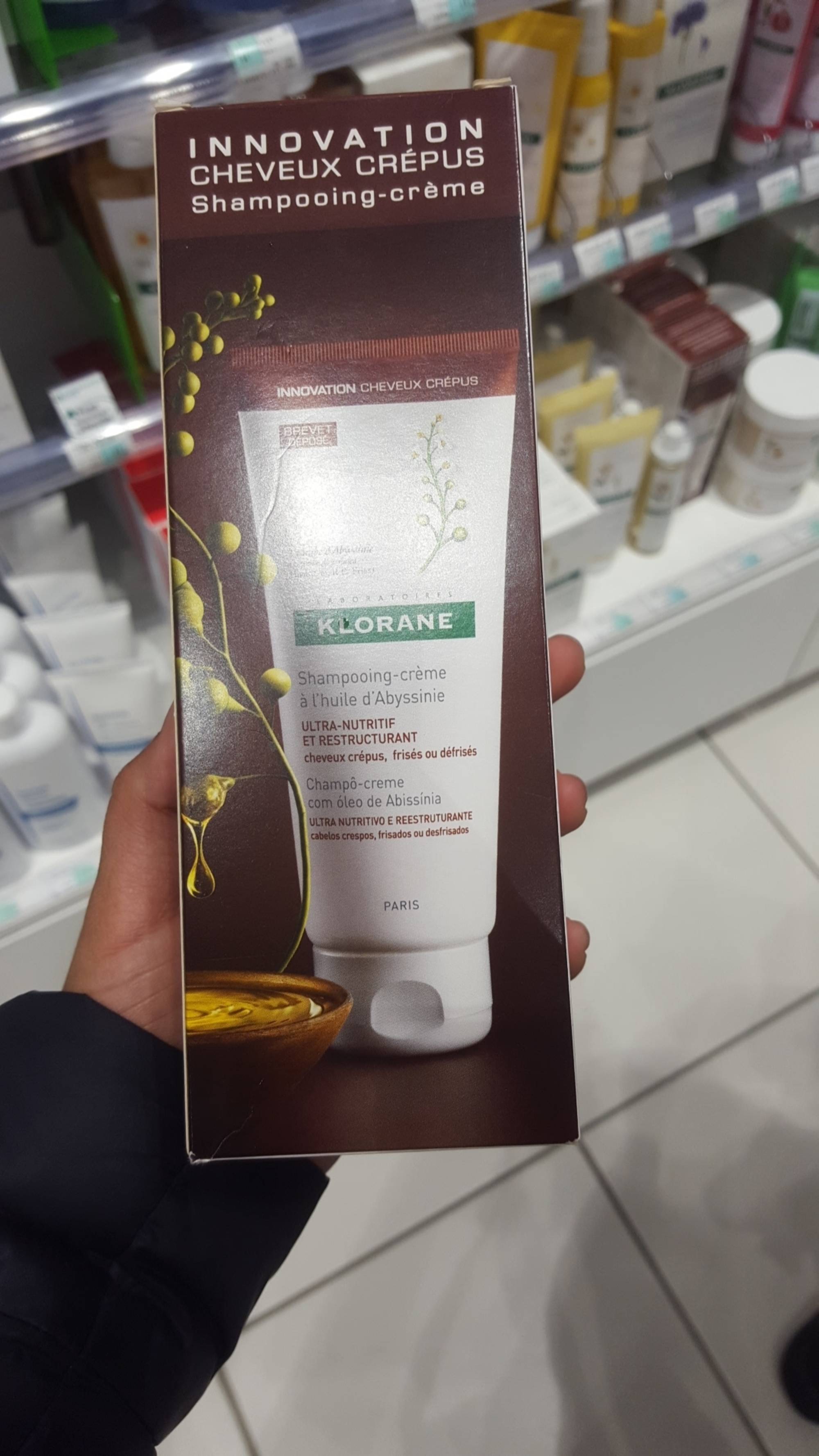 KLORANE - Shampooing-crème à l'huile d'abyssinie