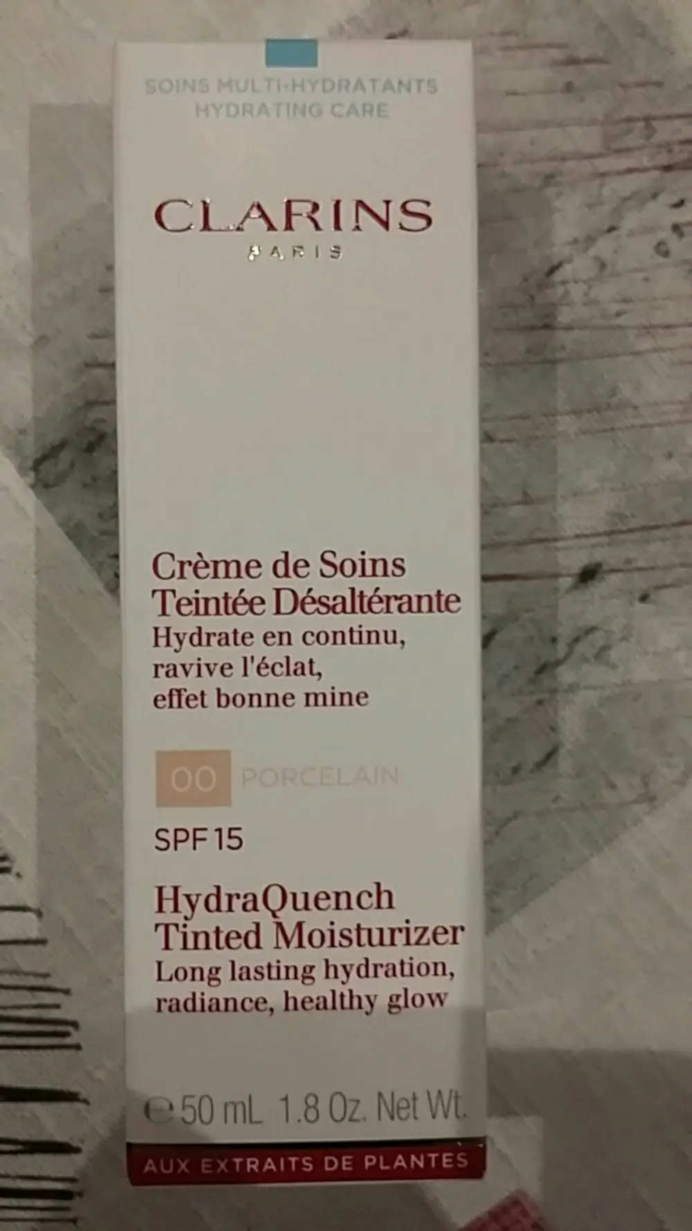 CLARINS - Crème de soins teintée désaltérante SPF 15