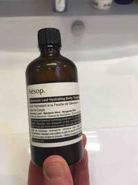 AESOP - Soin hydratant à la feuille de Géranium