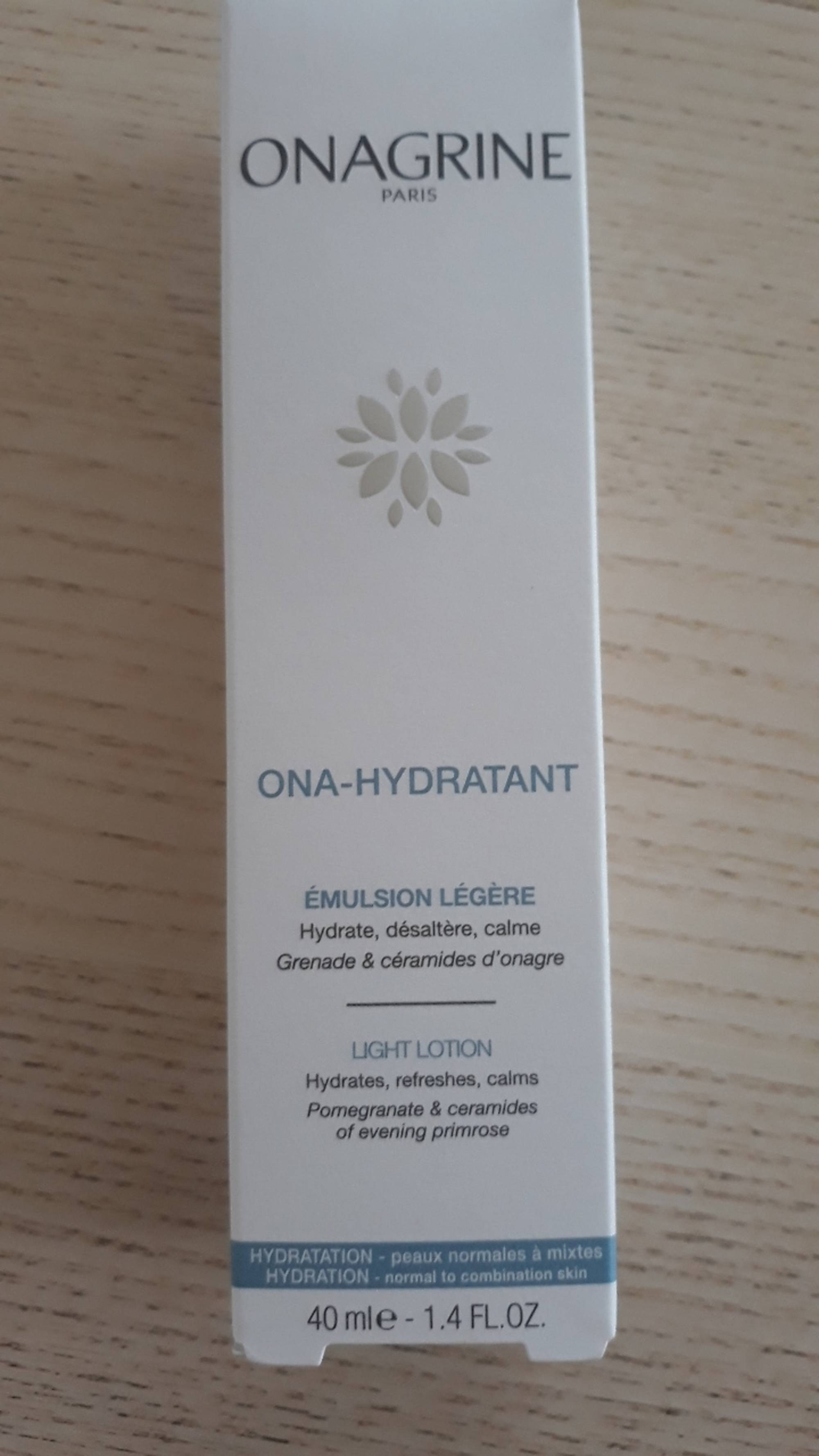 ONAGRINE - Ona-hydratant - Émulsion légère