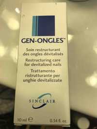 SINCLAIR - Gen-ongles - Soin restructurant des ongles dévitalisés