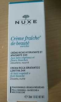 NUXE - Crème fraîche de beauté - Crème riche hydratante