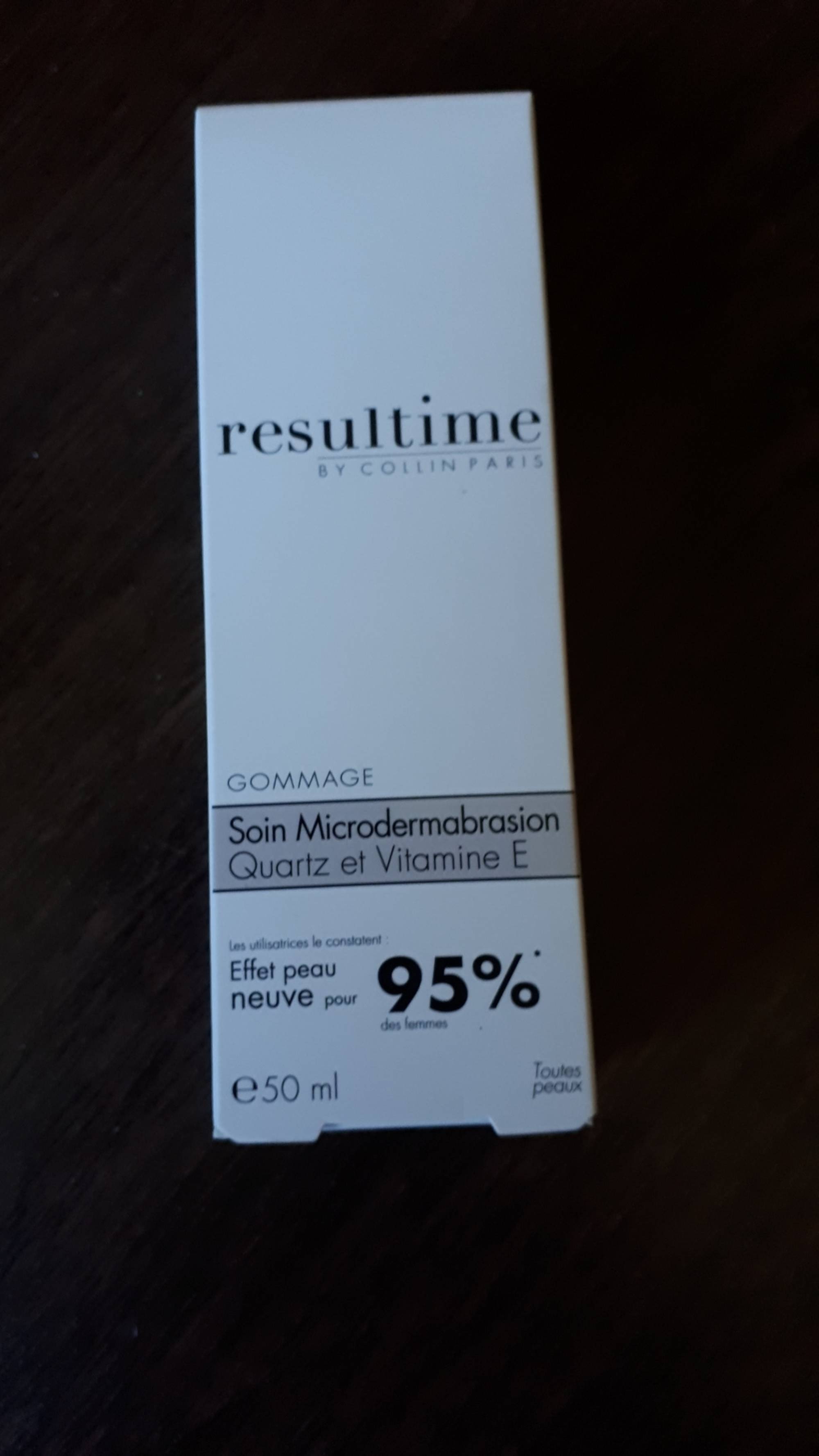 RESULTIME - Gommage soin microdermabrasion 