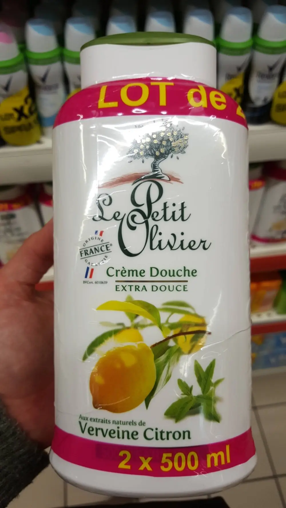 LE PETIT OLIVIER - Verveine citron - Crème douche extra douce