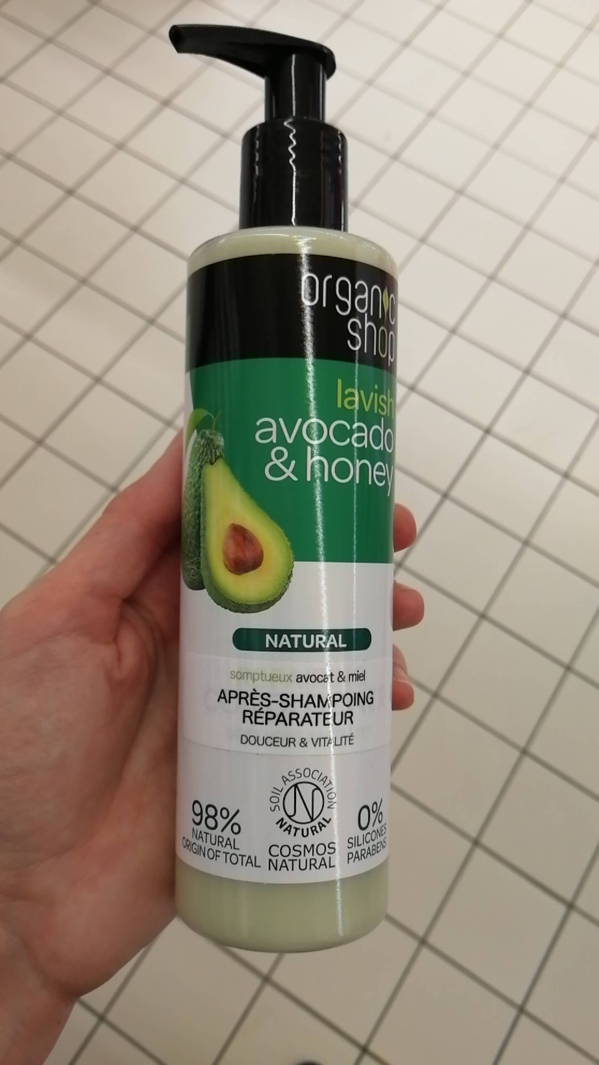 ORGANIC SHOP - Somptueux Avocat & Miel - Après-shampoing réparateur