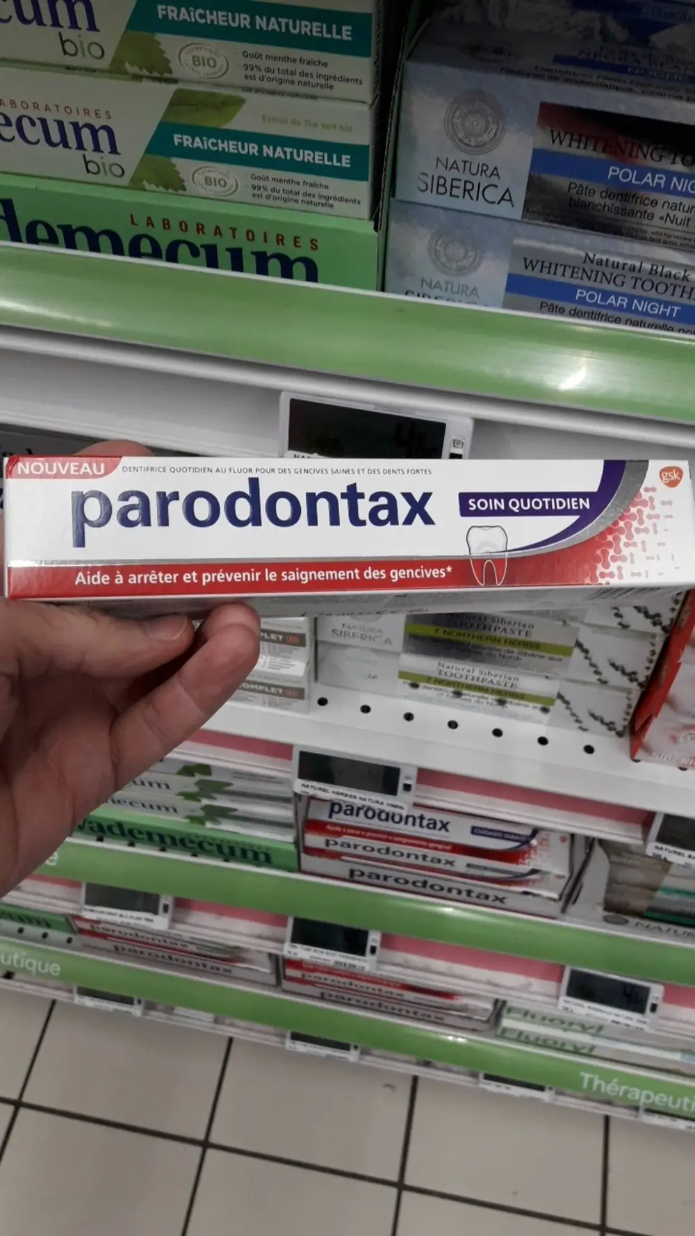 PARODONTAX - Dentifrice quotidien au fluor