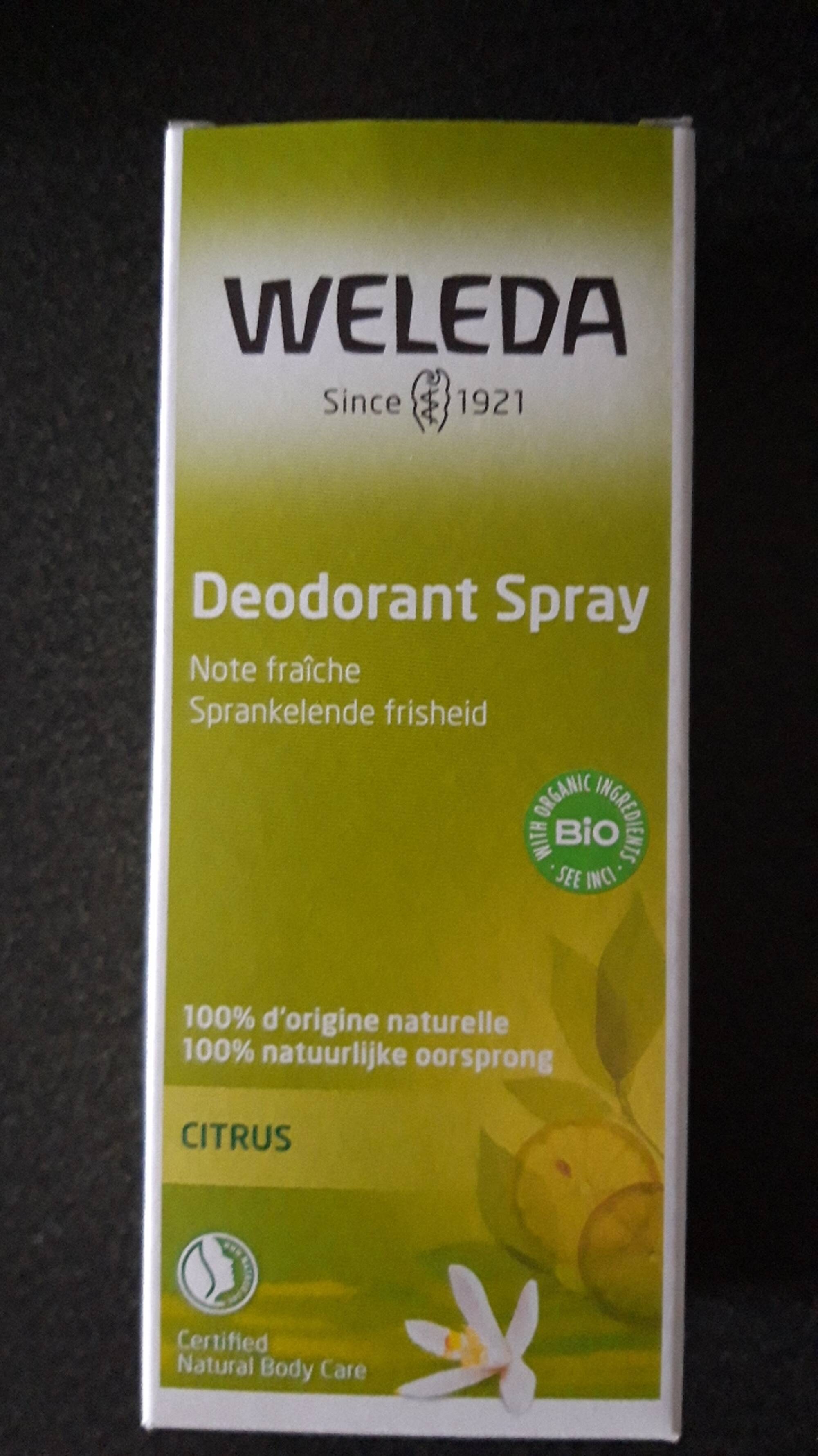 WELEDA - Déodorant spray au citrus 